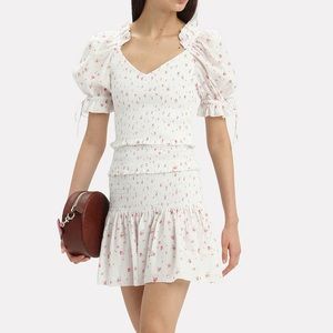 Love Shack Fancy Tina Ruffle Mini Dress